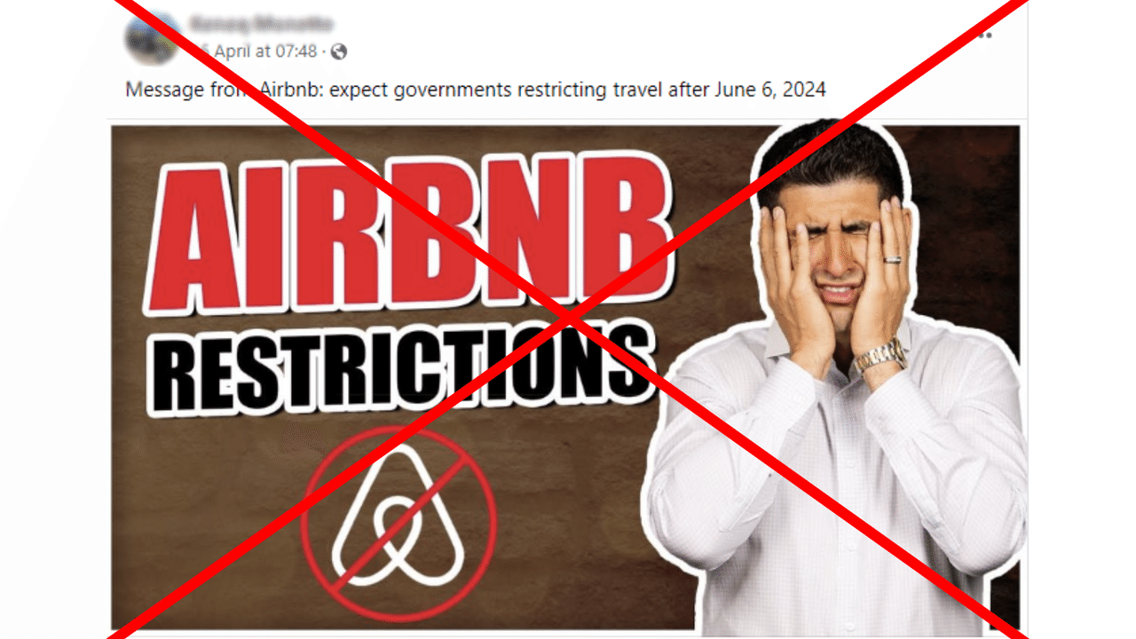 A Facebook post featuring the false claim