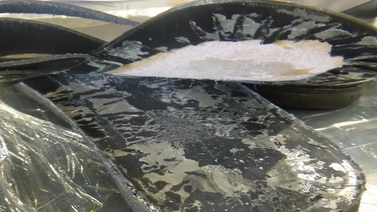 Sandals full of meth