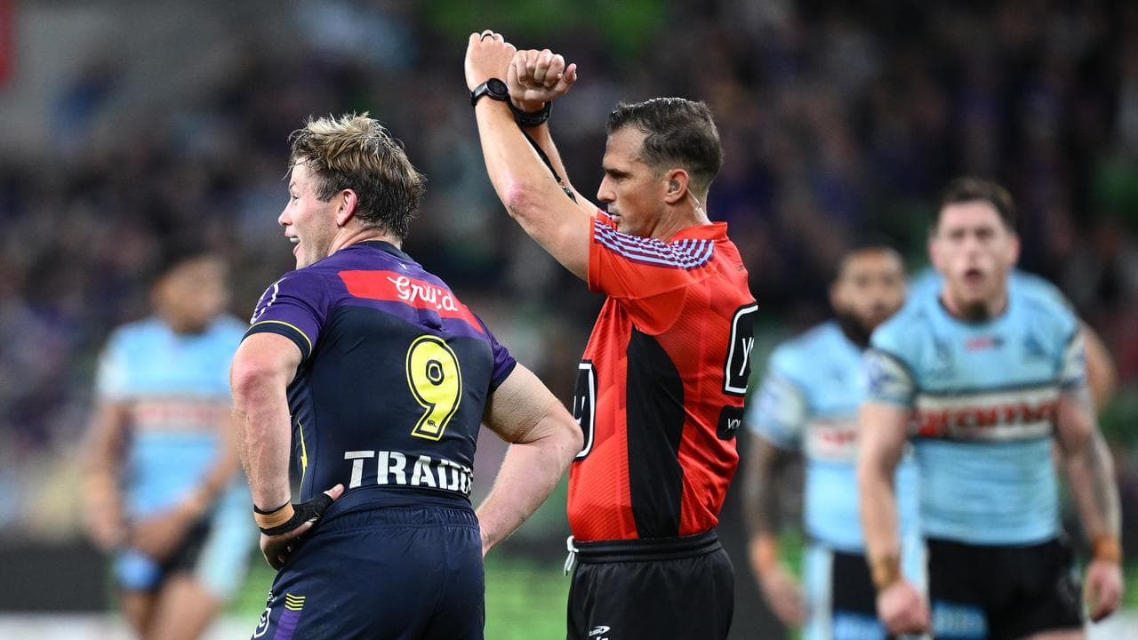 Harry Grant of the Storm is sent to the sin bin.