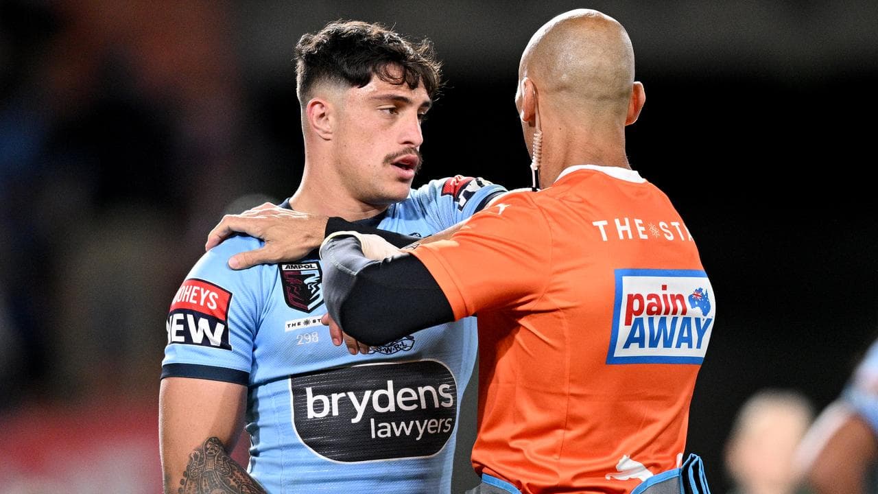 Kotoni Staggs receives treatment for NSW. 