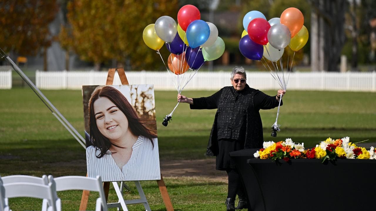 A photograph of Molly Ticehurst before her funeral service at Forbes