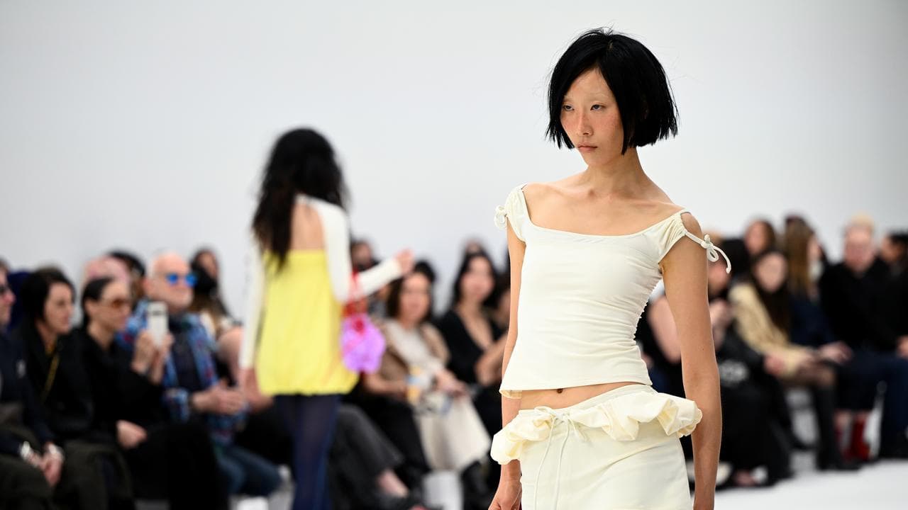 Models walk the runway during the Next Gen: Emily Watson fashion show