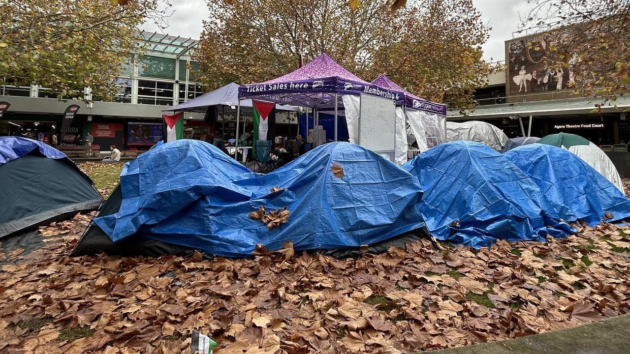 Pro-Palestine student demonstrators at La Trobe University