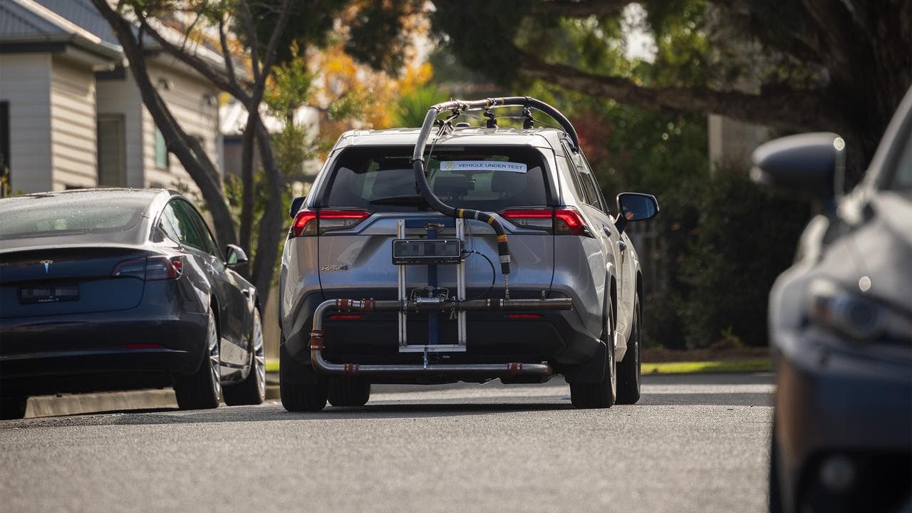 The Australian Automobile Association tests a vehicle (file image)