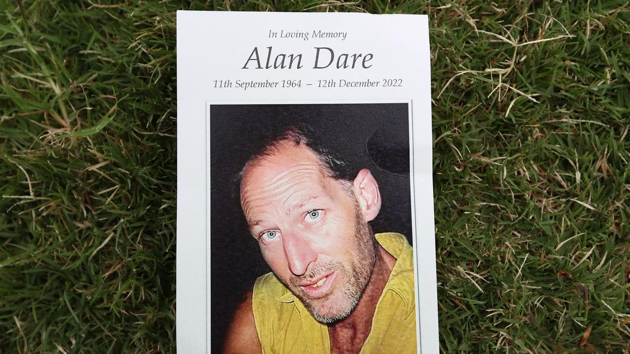 Order of service for Alan Dare (file image)