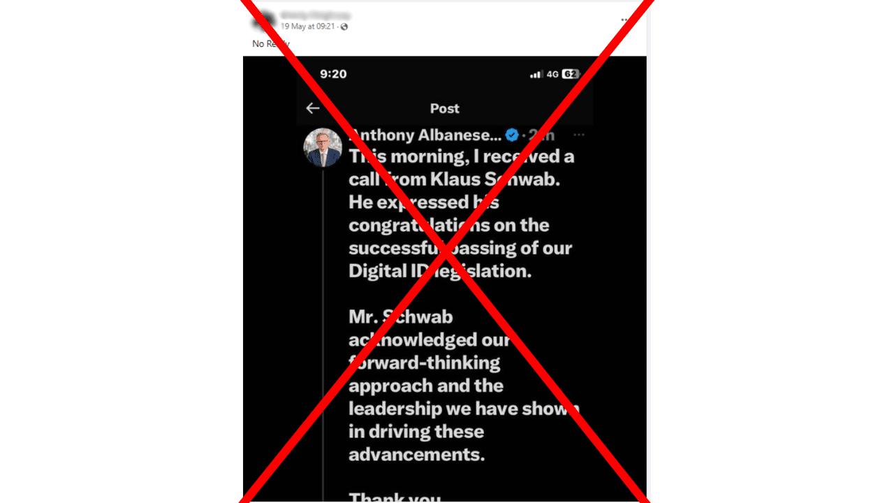 One of the parody posts on Facebook