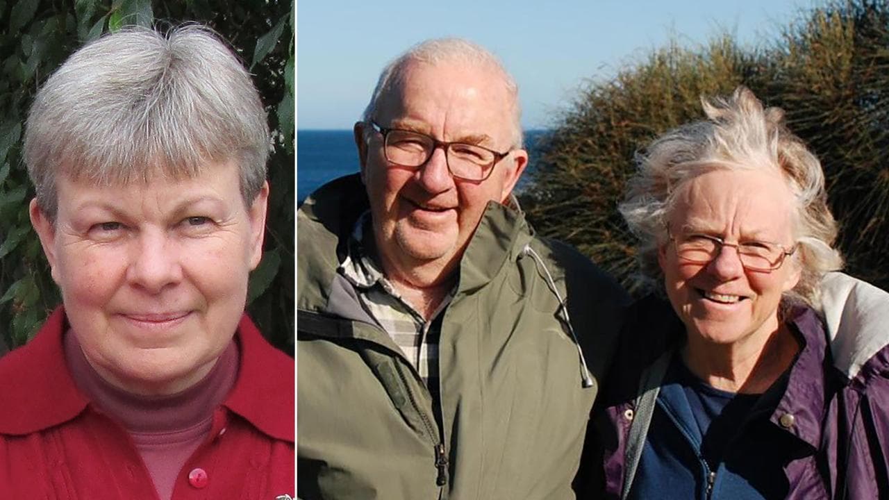 Heather Wilkinson (left) and Don and Gail Patterson (right)