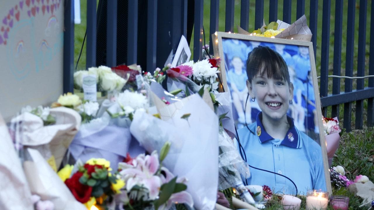 Floral tributes to Charlise Mutten