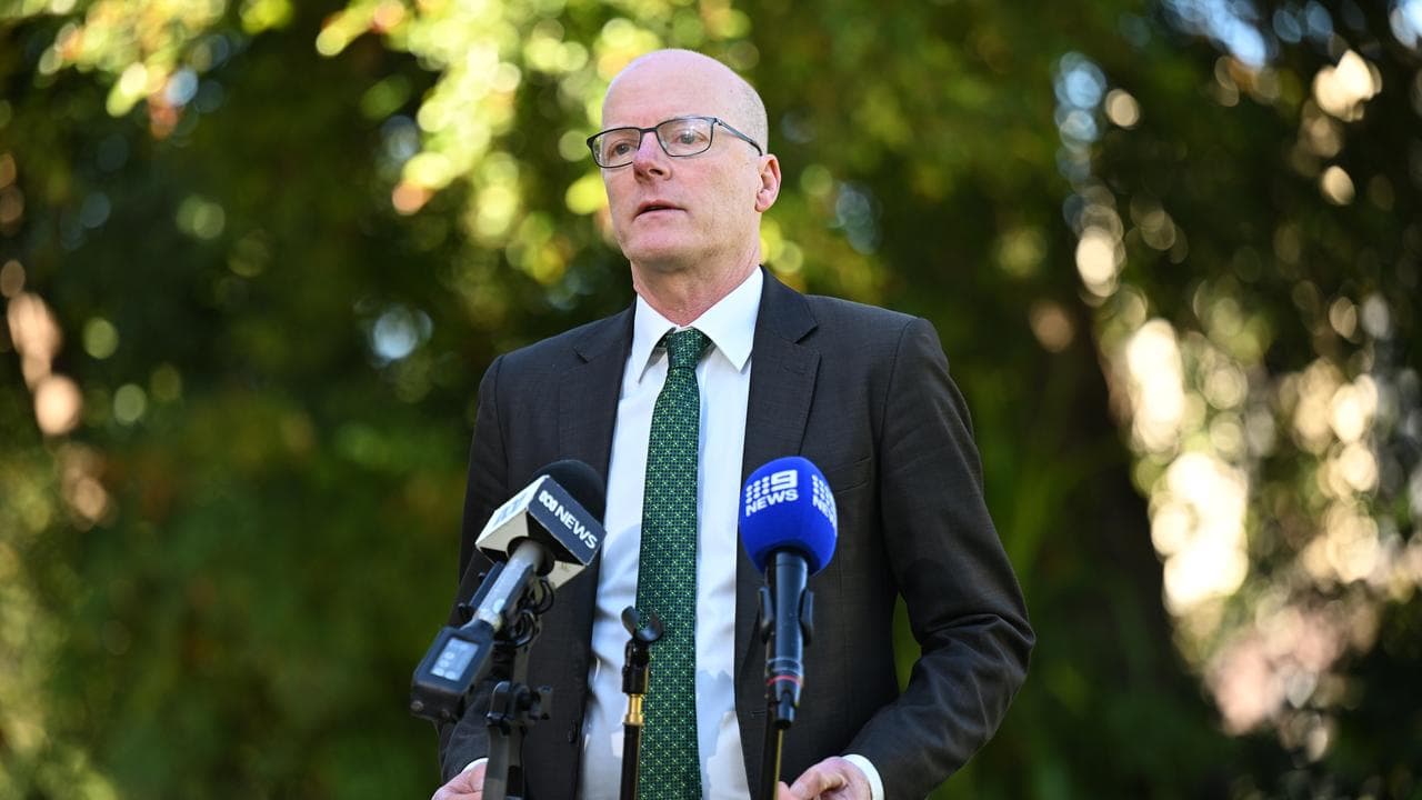Greens MP Tim Read at a press conference.