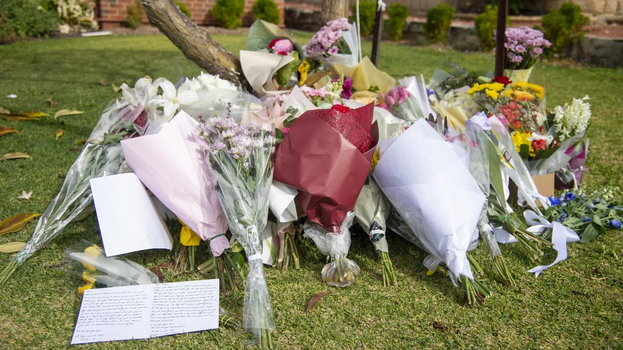 Flowers for shooting victims