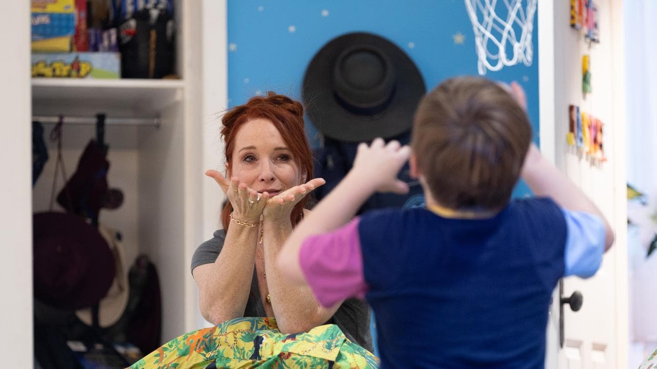 Theatre star Helen Cassidy (left) who plays Medea, with Hill.