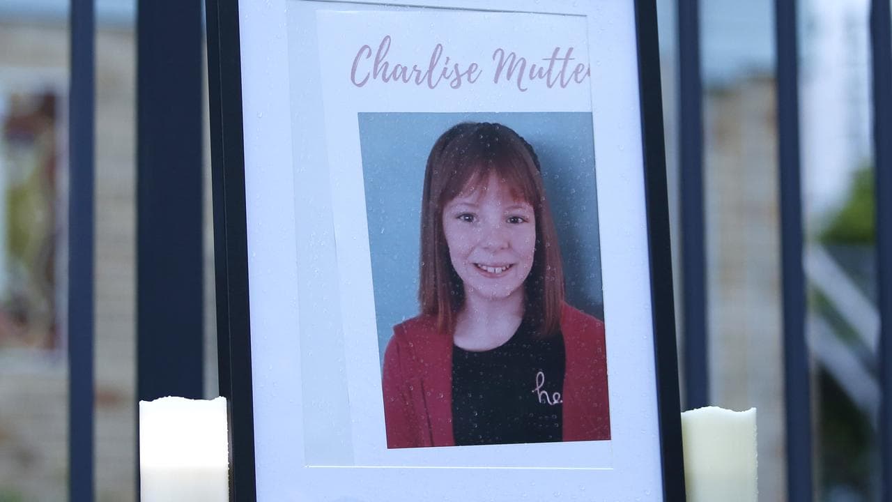 Photo of Charlise Mutten at vigil (file image)