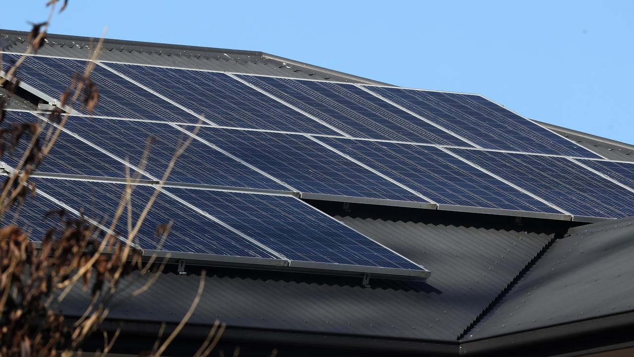 Solar panels can be seen in Brisbane