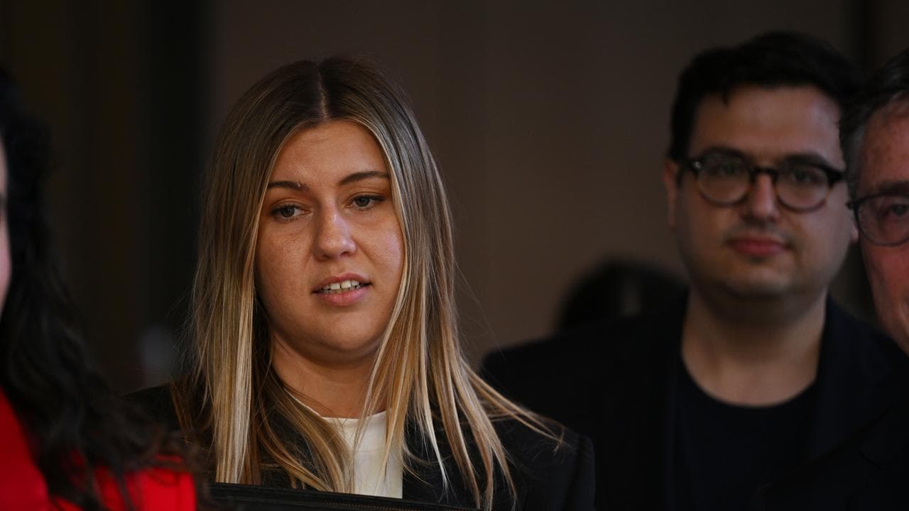 Brittany Higgins and David Sharaz (file image)