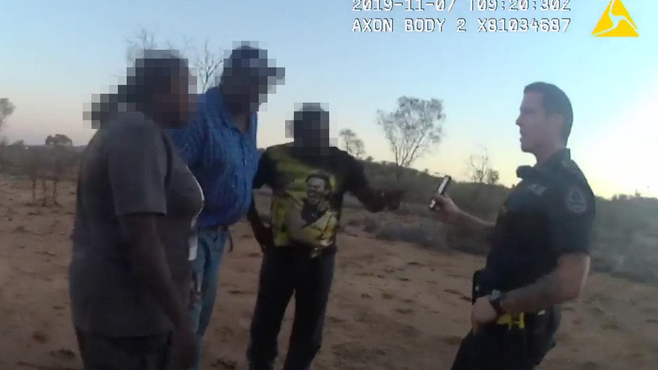 Zachary Rolfe in Yuendumu (file image)