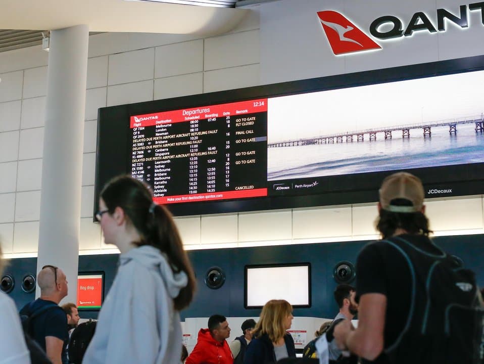 Passengers at Perth Airport