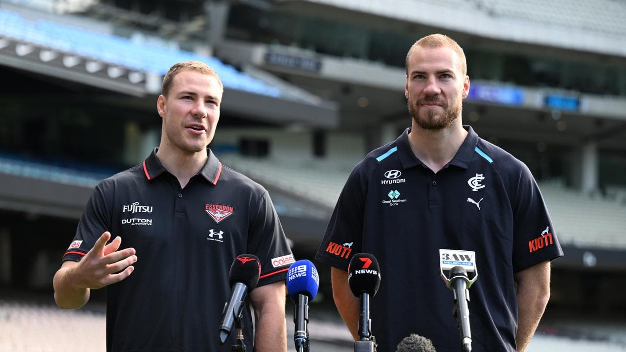Ben and Harry McKay at their press conference.