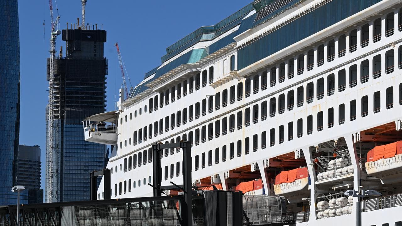 The Pacific Explorer Cruise at White Bay Terminal in Sydney