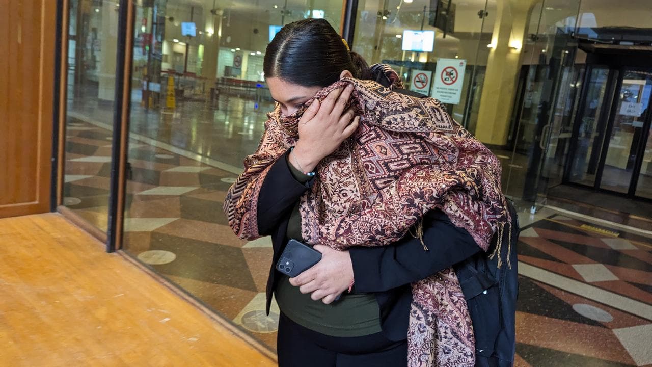Monika Singh departs the Downing Centre District Court