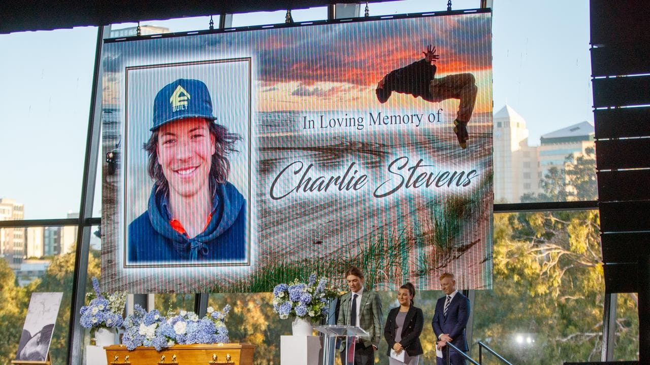 Sophie, Dylan, Josh and Tom Stevens at a service (file image)