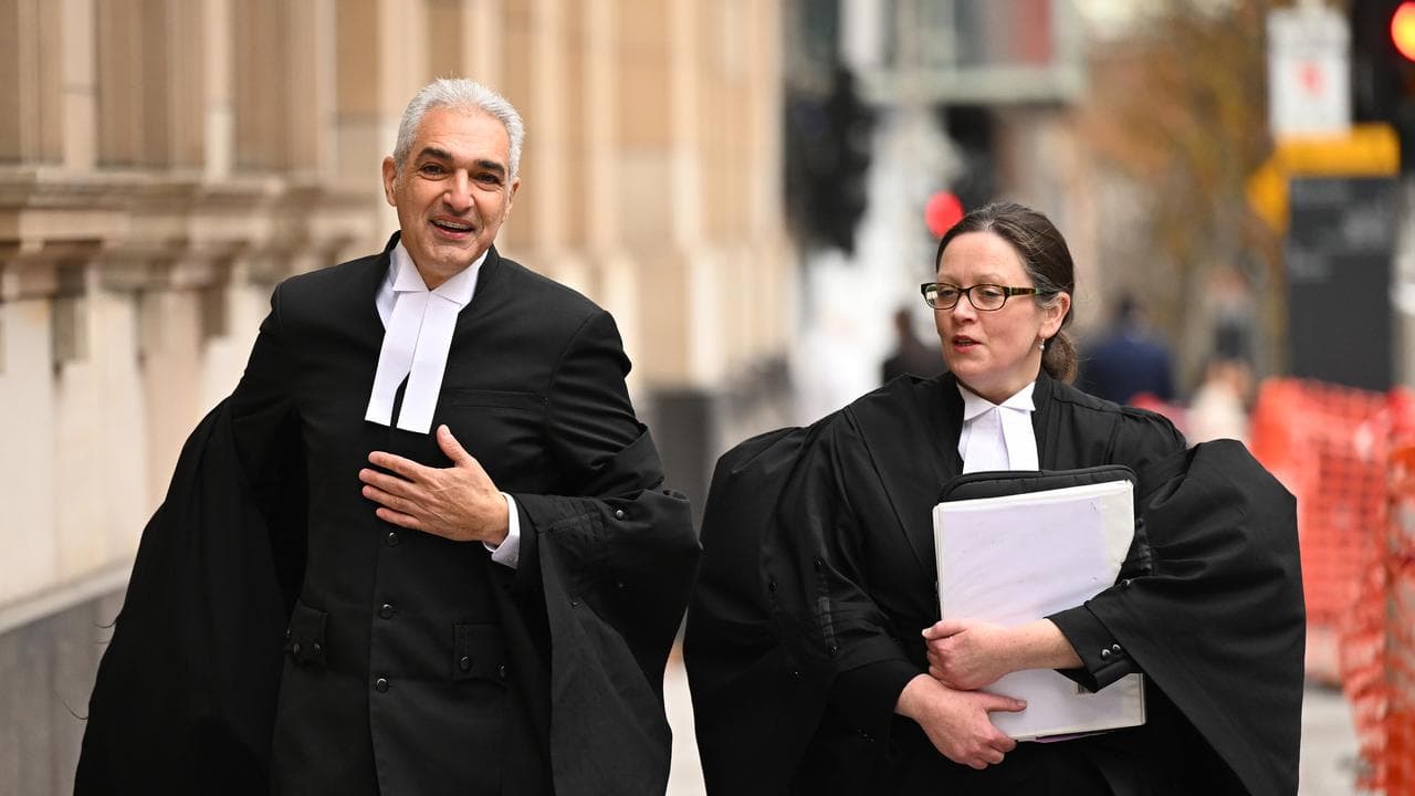 Crown prosecutor Daniel Porceddu (left) 