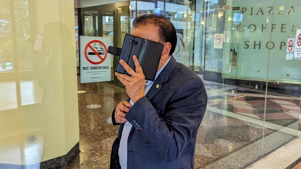 Davendar Deo departs the Downing Centre District Court