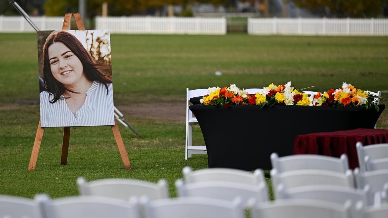 A photograph of Molly Ticehurst at her funeral service (file image)