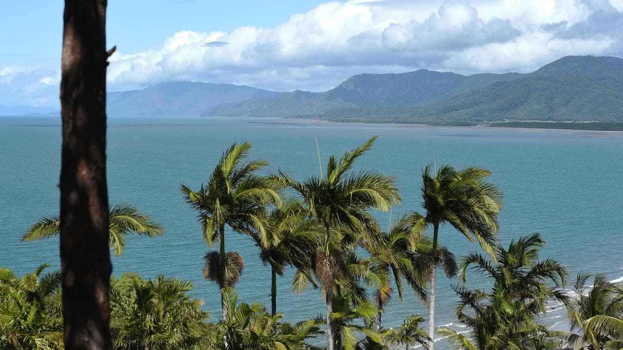 A view of the Port Douglas coastline.