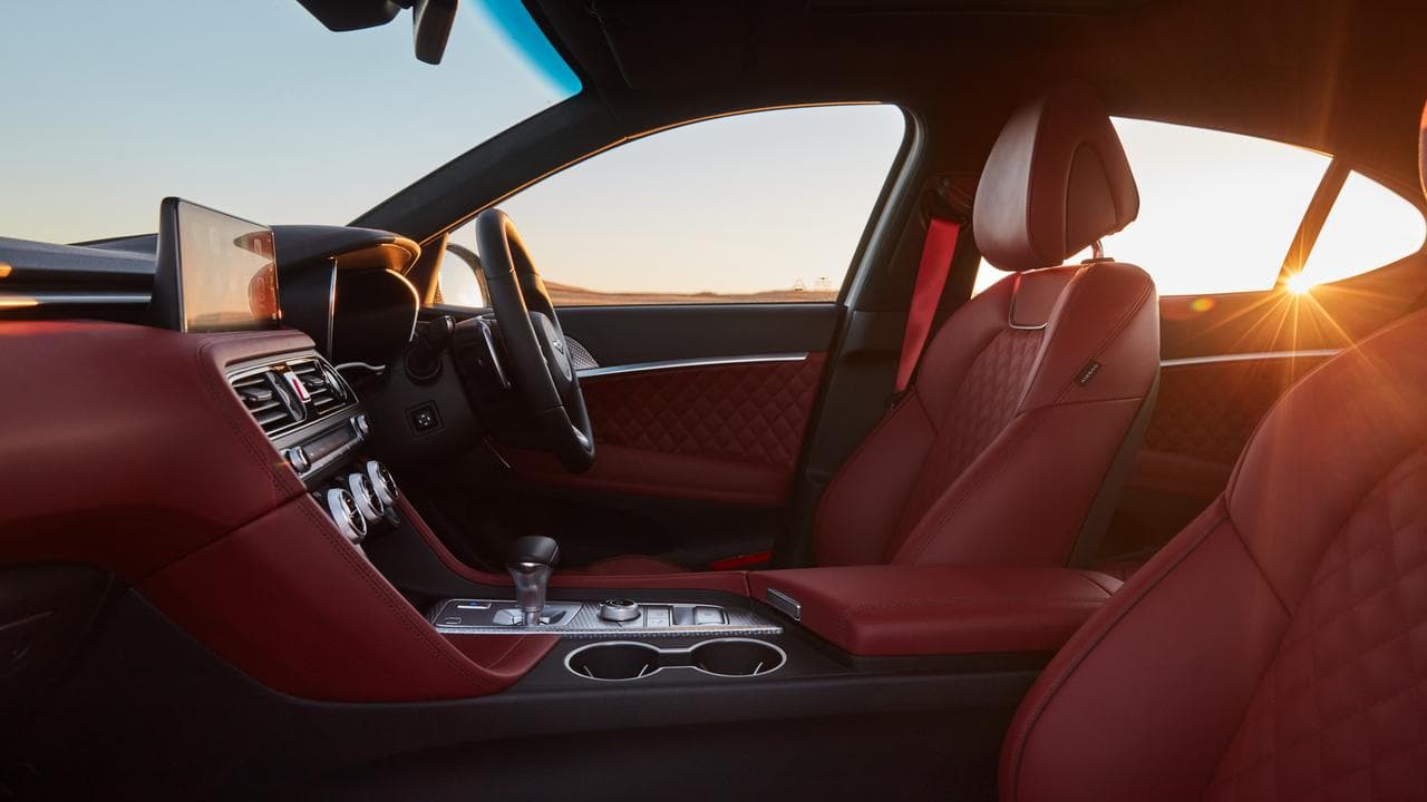 Interior of the Genesis G70 Sport