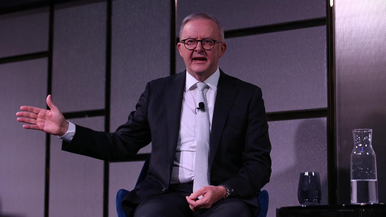 Prime Minister Anthony Albanese during Australia's Economic Outlook