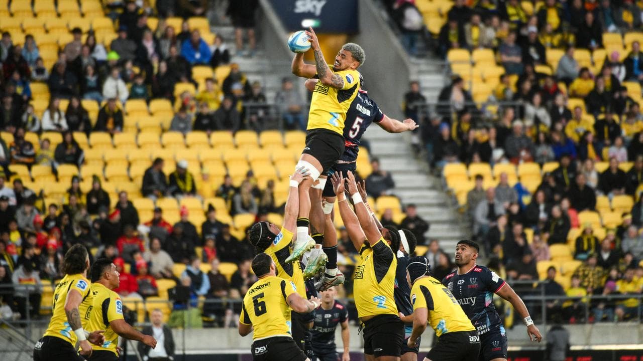 The Hurricanes' Isaia Walker-Leawere.