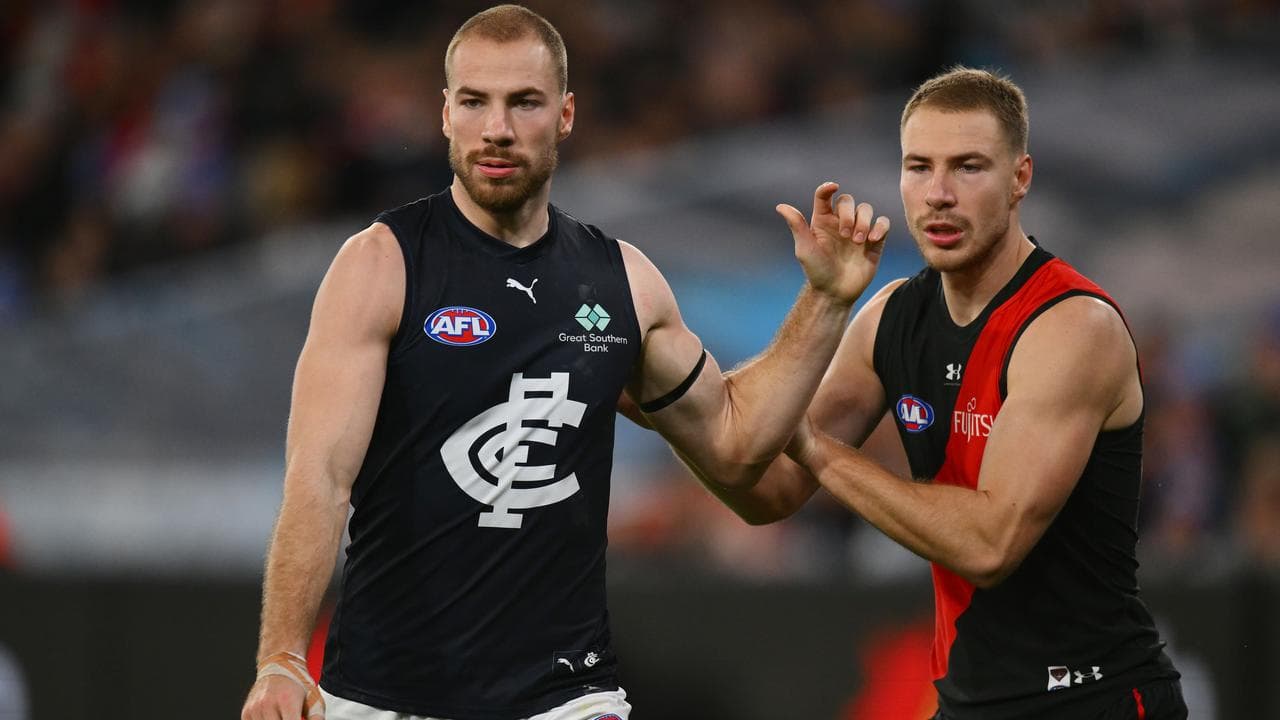 harry and Ben McKay jostling.