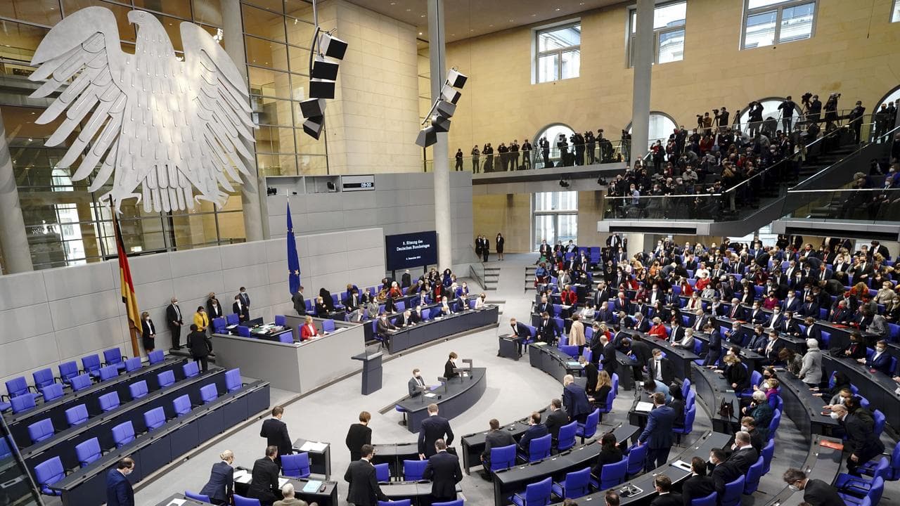 Barbel Bas opens the session at the German Parliament (Bundestag) 