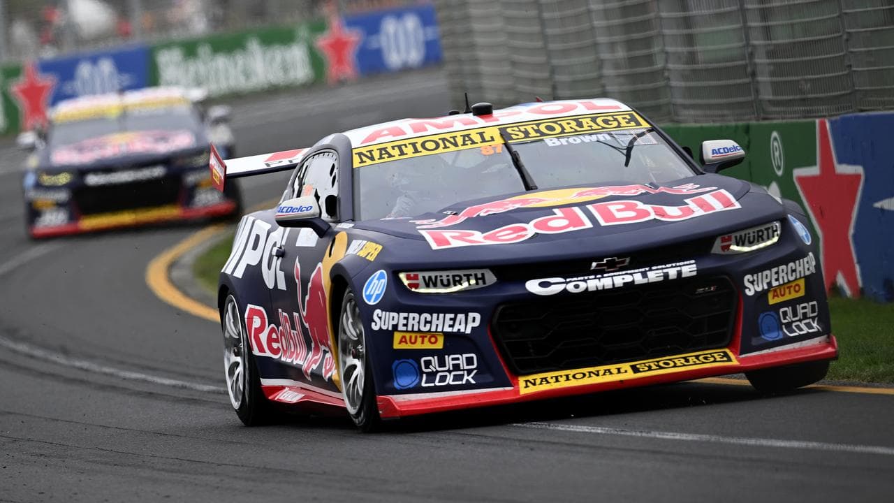 Will Brown corners at Melbourne. 