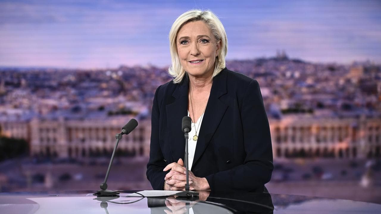 French far-right National Rally party leader Marine Le Pen
