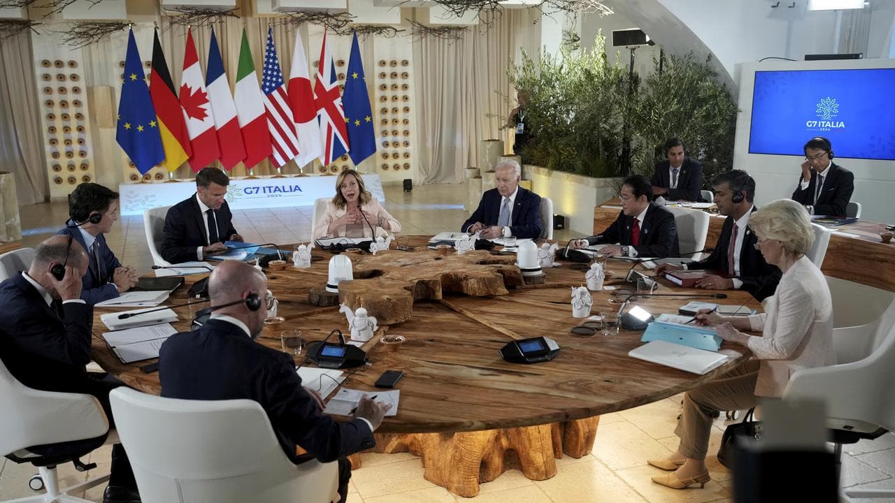 Leaders at the G7 summit 