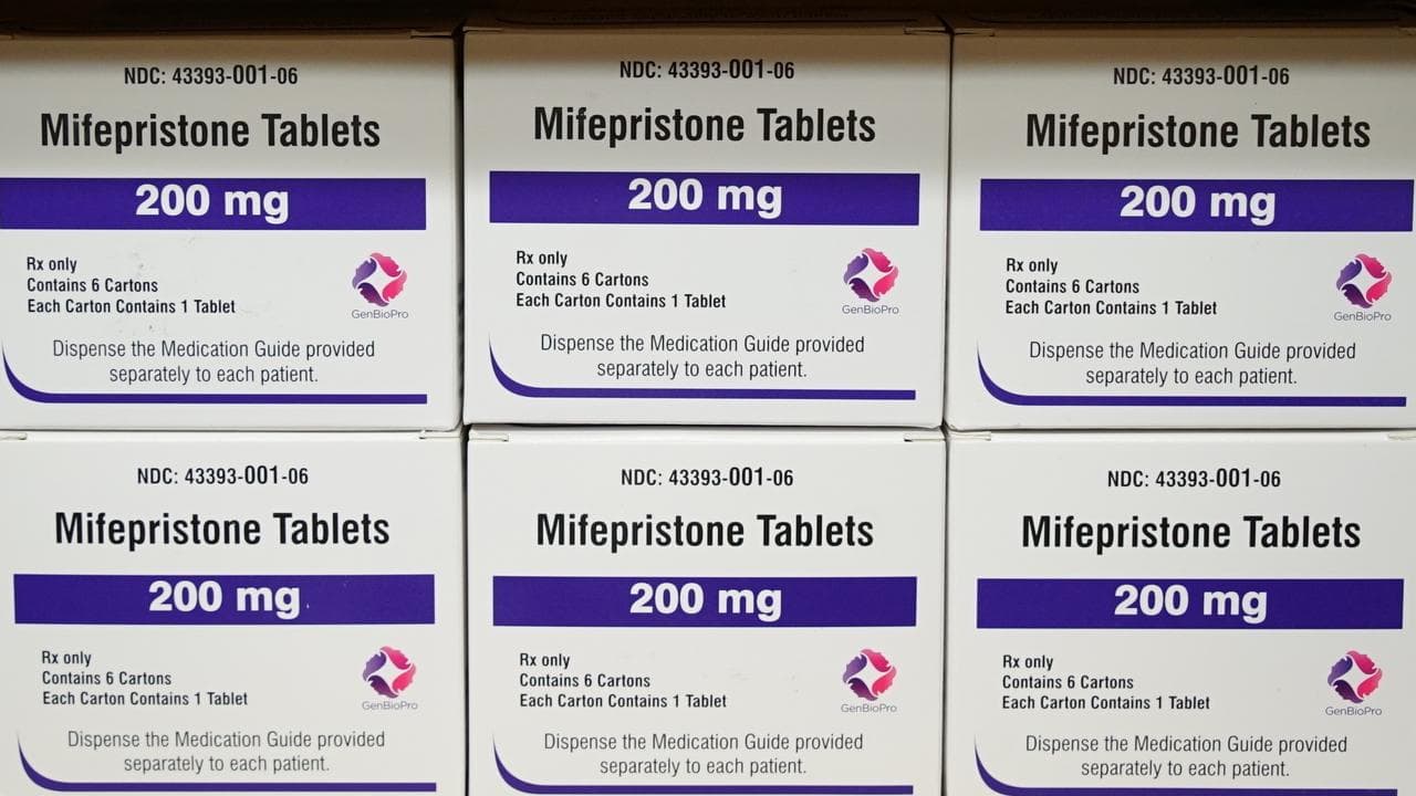 A file photo of mifepristone packages
