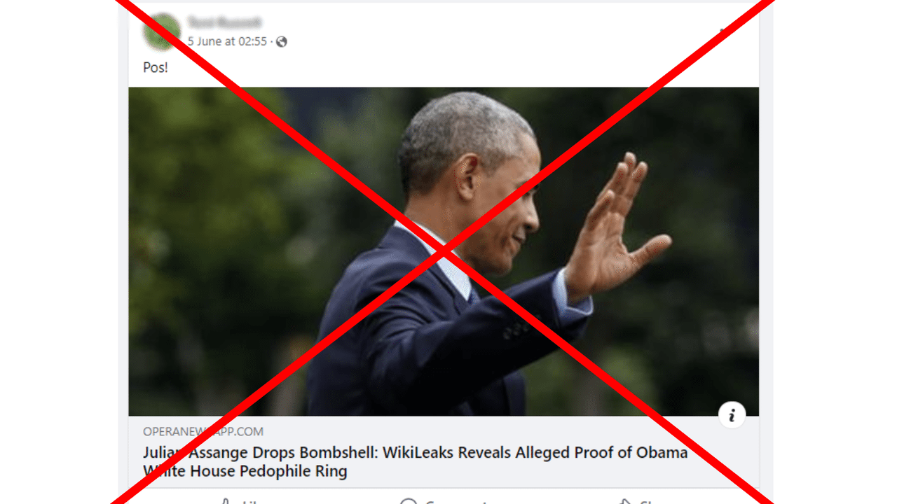 One of the Facebook posts sharing the false claims