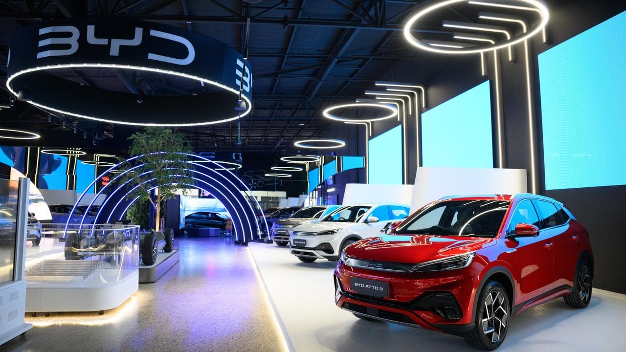 EV car showroom