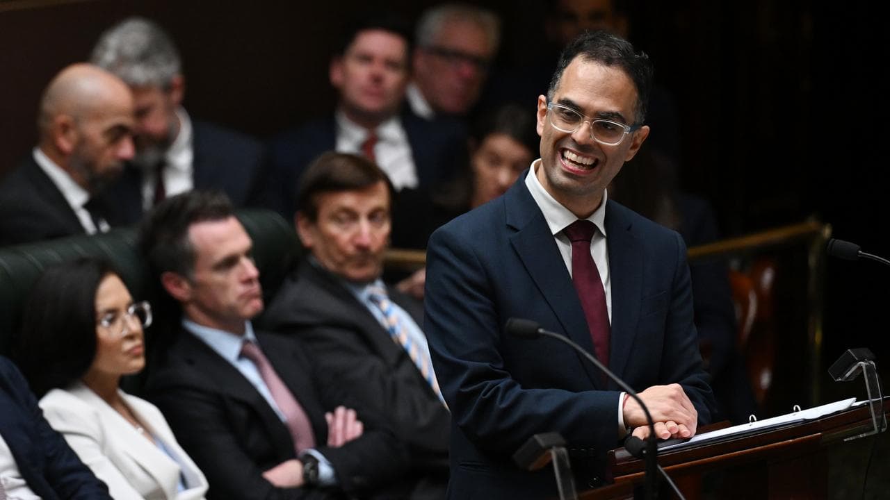 NSW Treasurer Daniel Mookhey delivers the budget