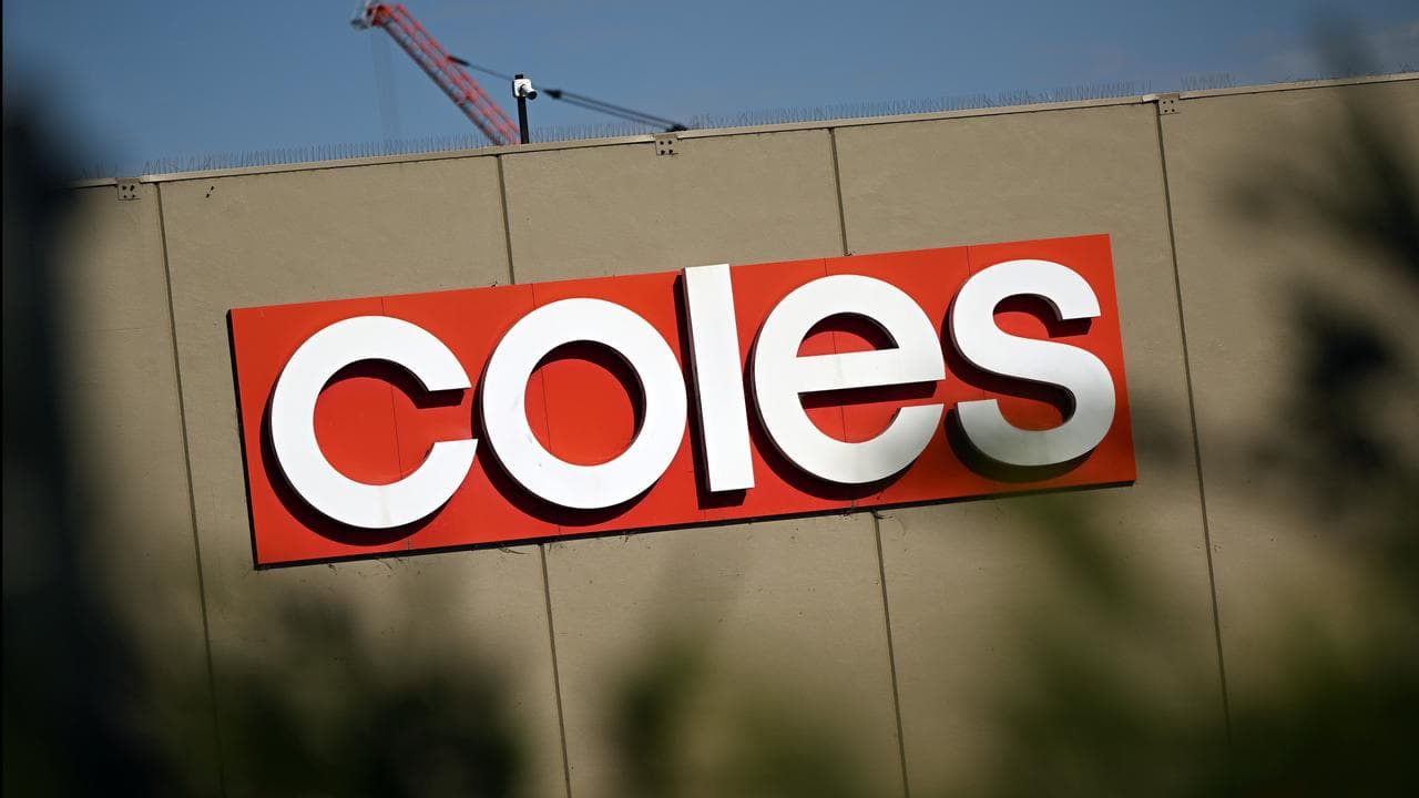 Coles supermarket sign