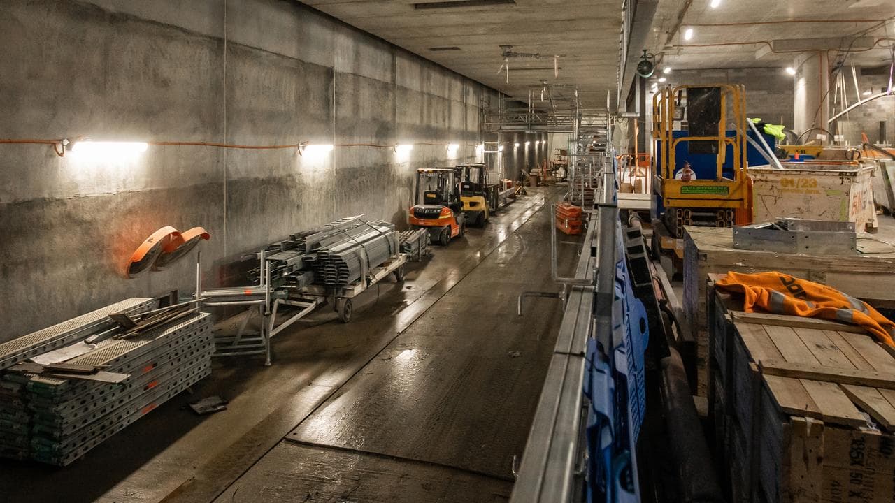 Metro Tunnel below St Kilda Road, Melbourne