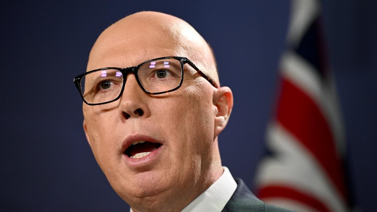 Leader of the Opposition Peter Dutton.