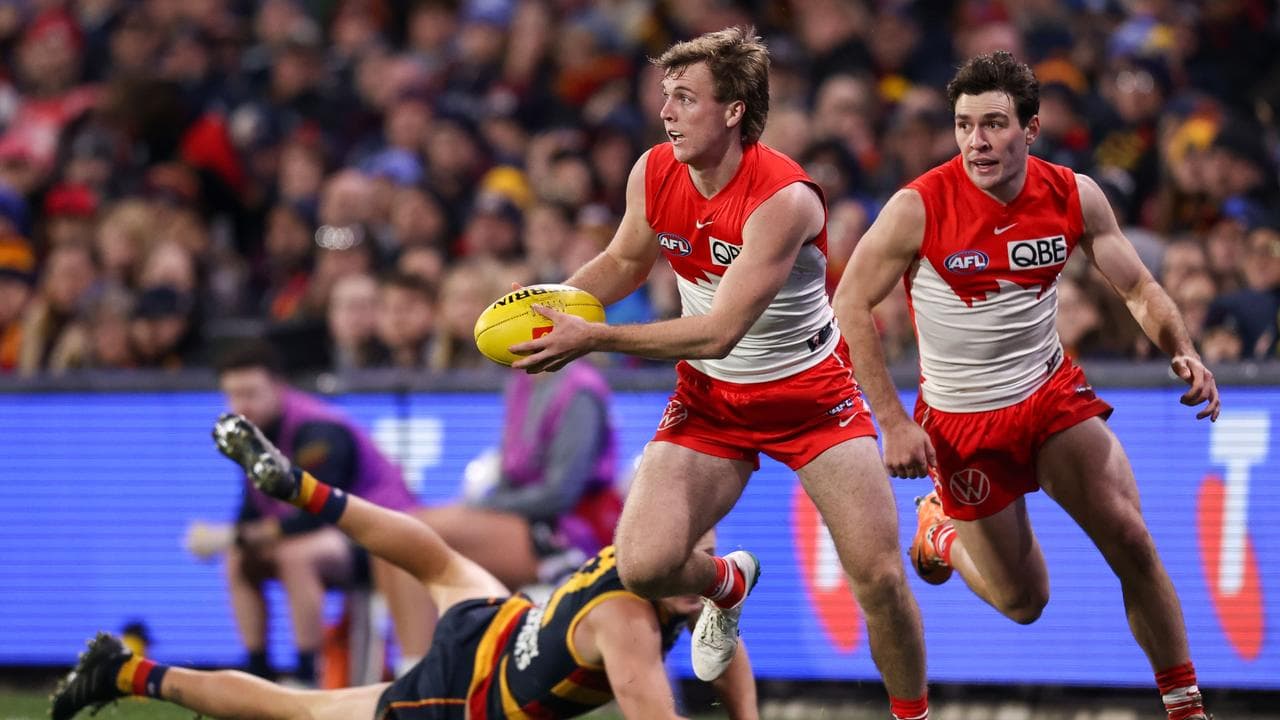 Sydney's James Jordon (centre).