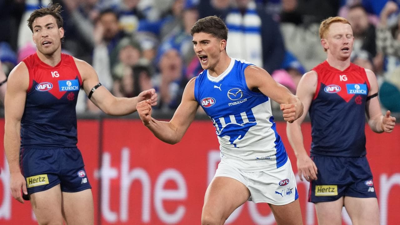 North Melbourne's Harry Sheezel.