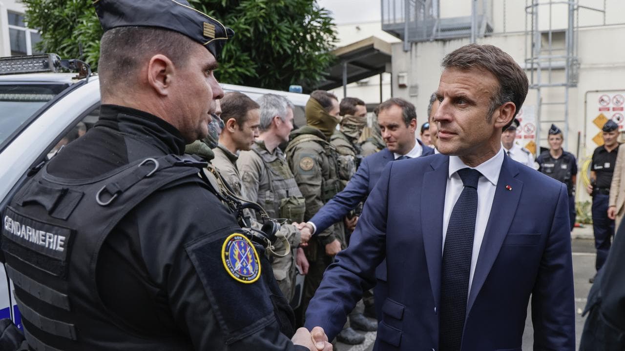 French President Emmanuel Macron visits Noumea, New Caledonia