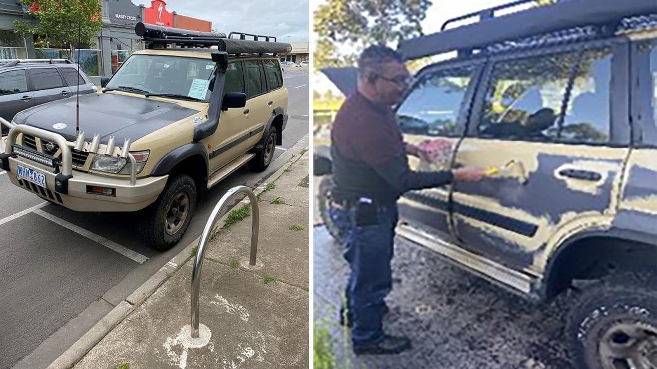 Greg Lynn repainting his 4WD (file image)