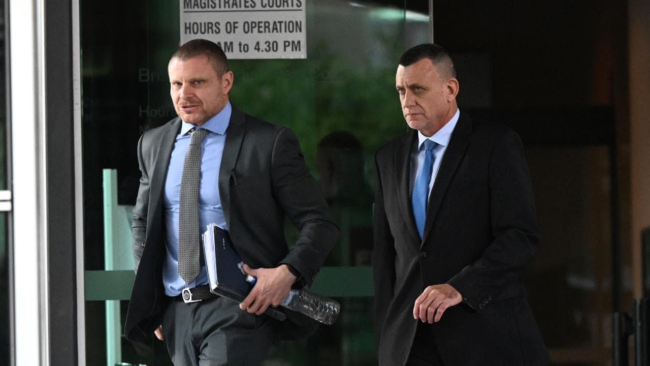 Sen Const Aaron James Anquetil (L) and Det Sgt Michael David Anderson