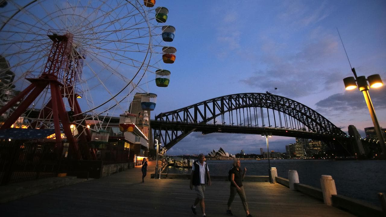 The boardwalk next to Sydney's Luna Park (file image)
