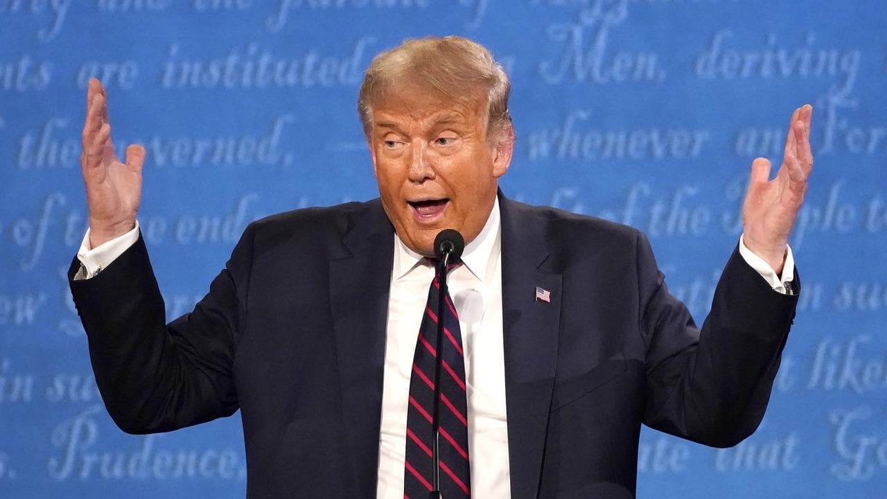 President Donald Trump at the 2020 election debate